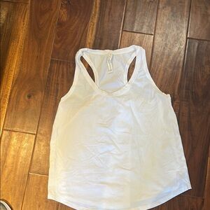 Lululemon Athletica White Asymmetrical Wrap Tank Top